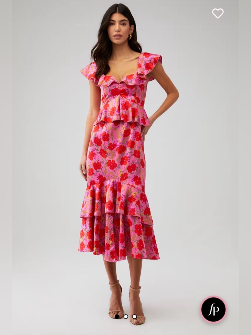 Show Me Your Mumu Reese Dress in Smooch floral. Large.